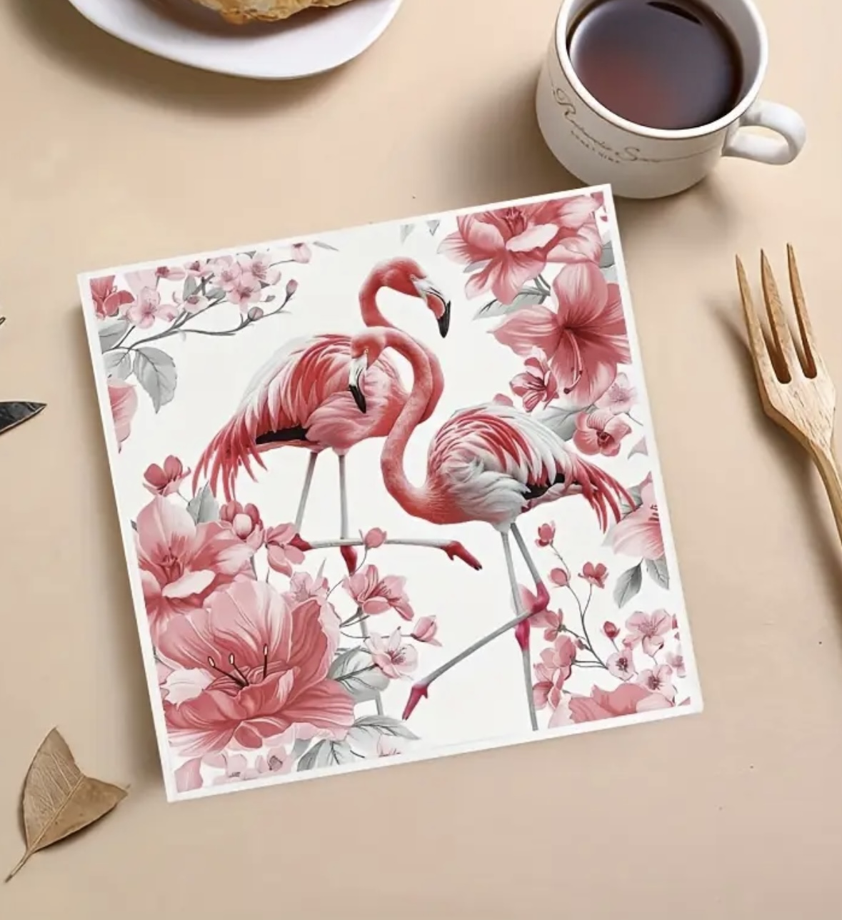 Servíettur - flamingo