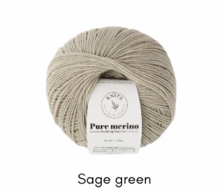 Pure merinoSage green
