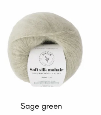 Soft silk mohairSage green